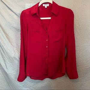 Express Cranberry Portofino Shirt